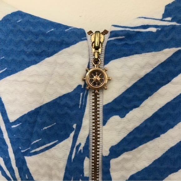 Lilly Pulitzer Annabelle Bay Blue Yacht Shift Dress - Picture 6 of 13